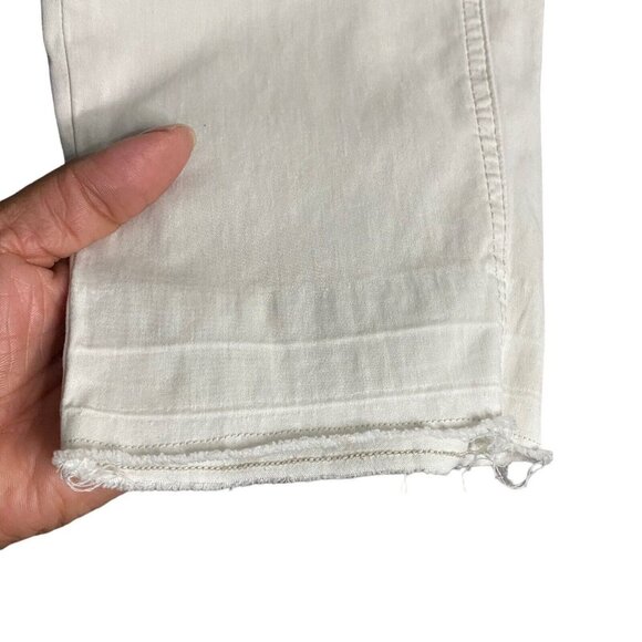 Luisa Cerano Women's Cement Frayed Hem Ankle Pants - Picture 12 of 12